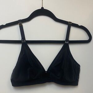Lively Black Mesh Nursing Bralette